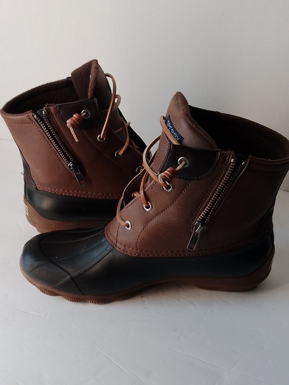 Sperry Syren Gulf waterproof duck boots size 10 Brown